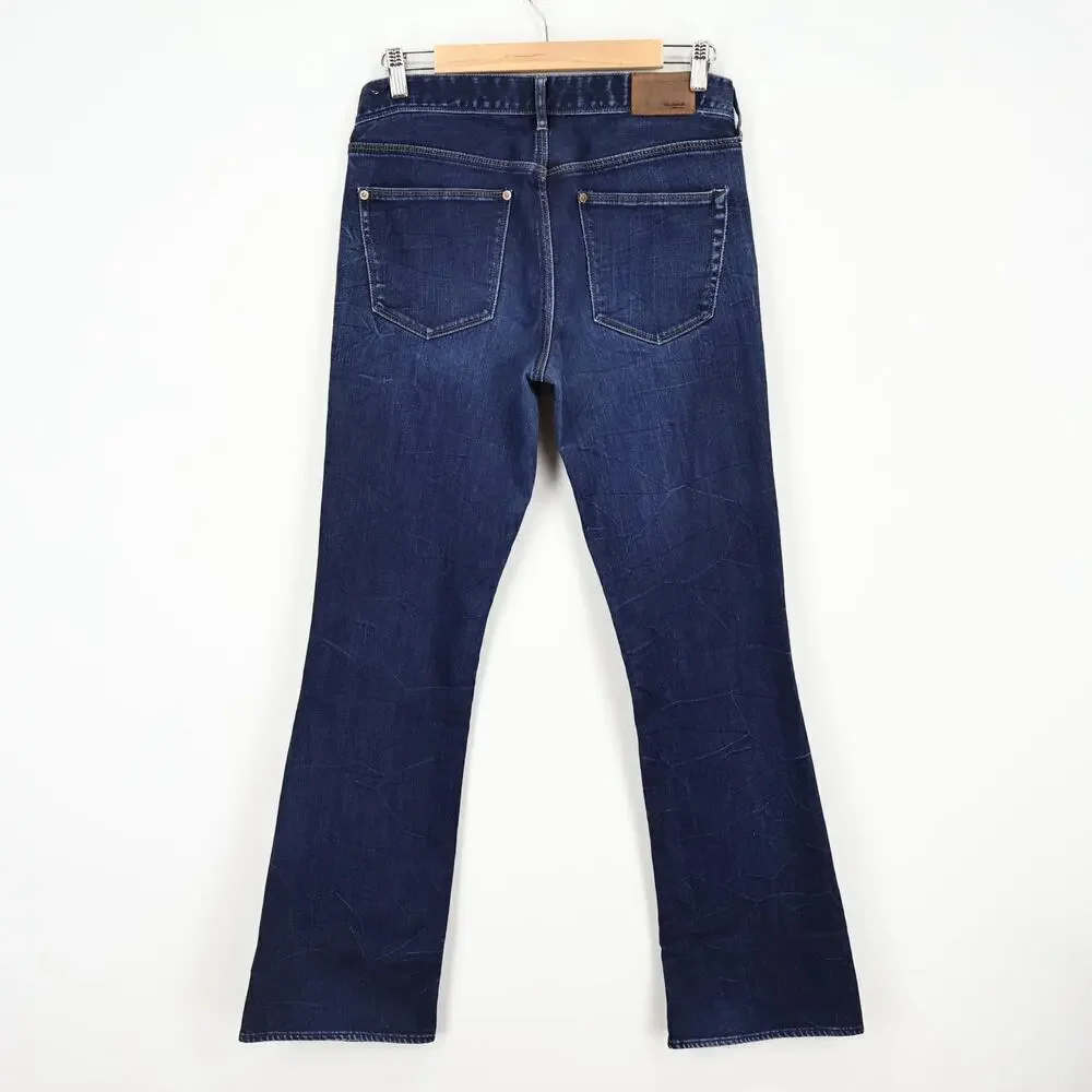 Madewell Men's Boot Legger Dark Wash Denim Jeans Size 28x32